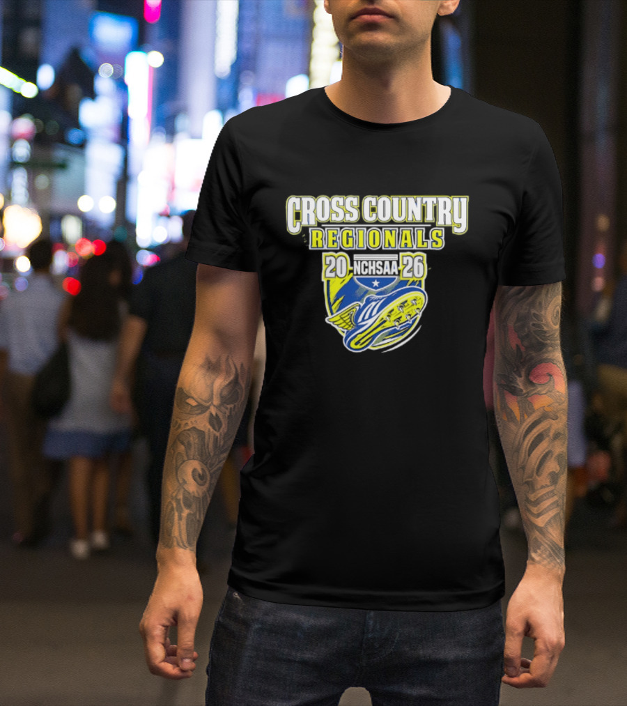 Cross Country Regionals 2026 North Carolina Running Event Crest T-Shirt