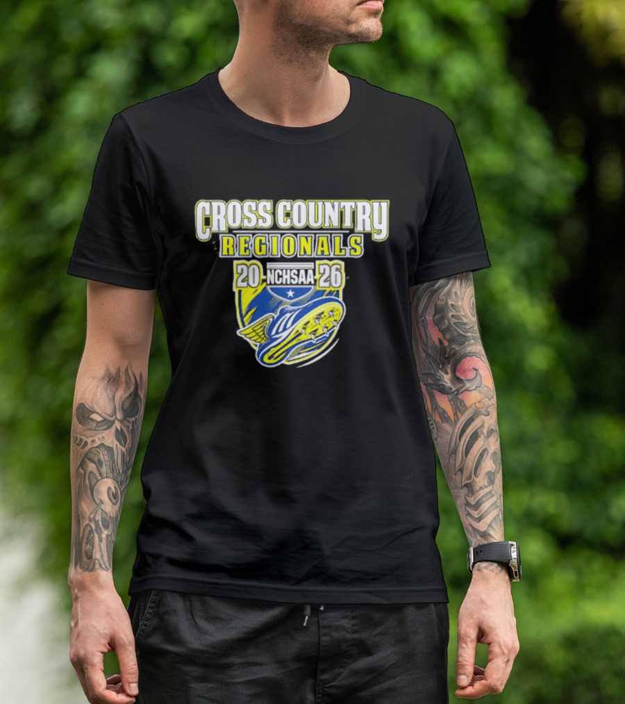 Cross Country Regionals 2026 North Carolina Running Event Crest T-Shirt
