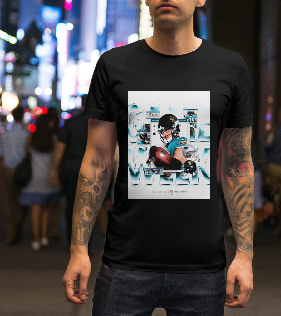 New England Patriots Vs Jacksonville Jaguars Game Week 3 EverBank Stadium September 27 2026 T-Shirt