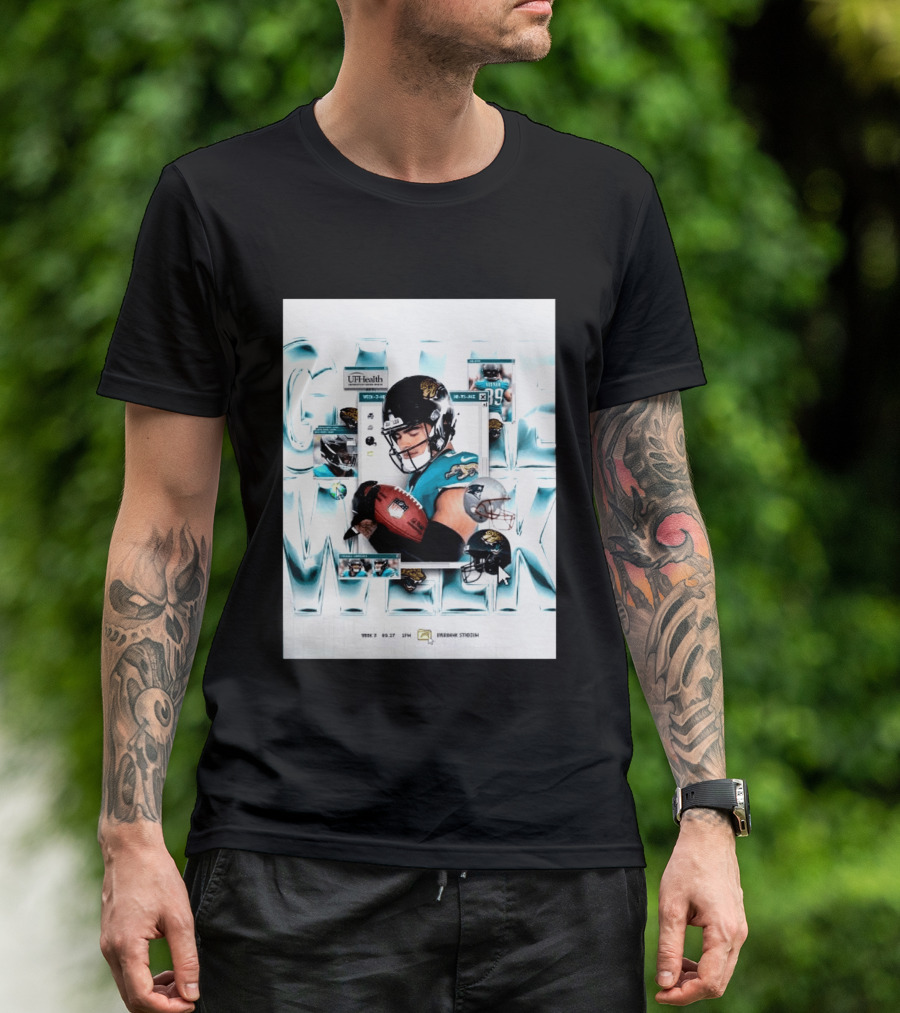 New England Patriots Vs Jacksonville Jaguars Game Week 3 EverBank Stadium September 27 2026 T-Shirt