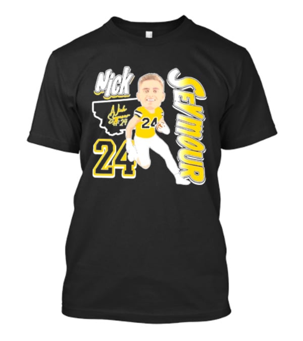 Nick Seymour Montana State Bobcats 2026 Player 24 Caricature T-Shirt