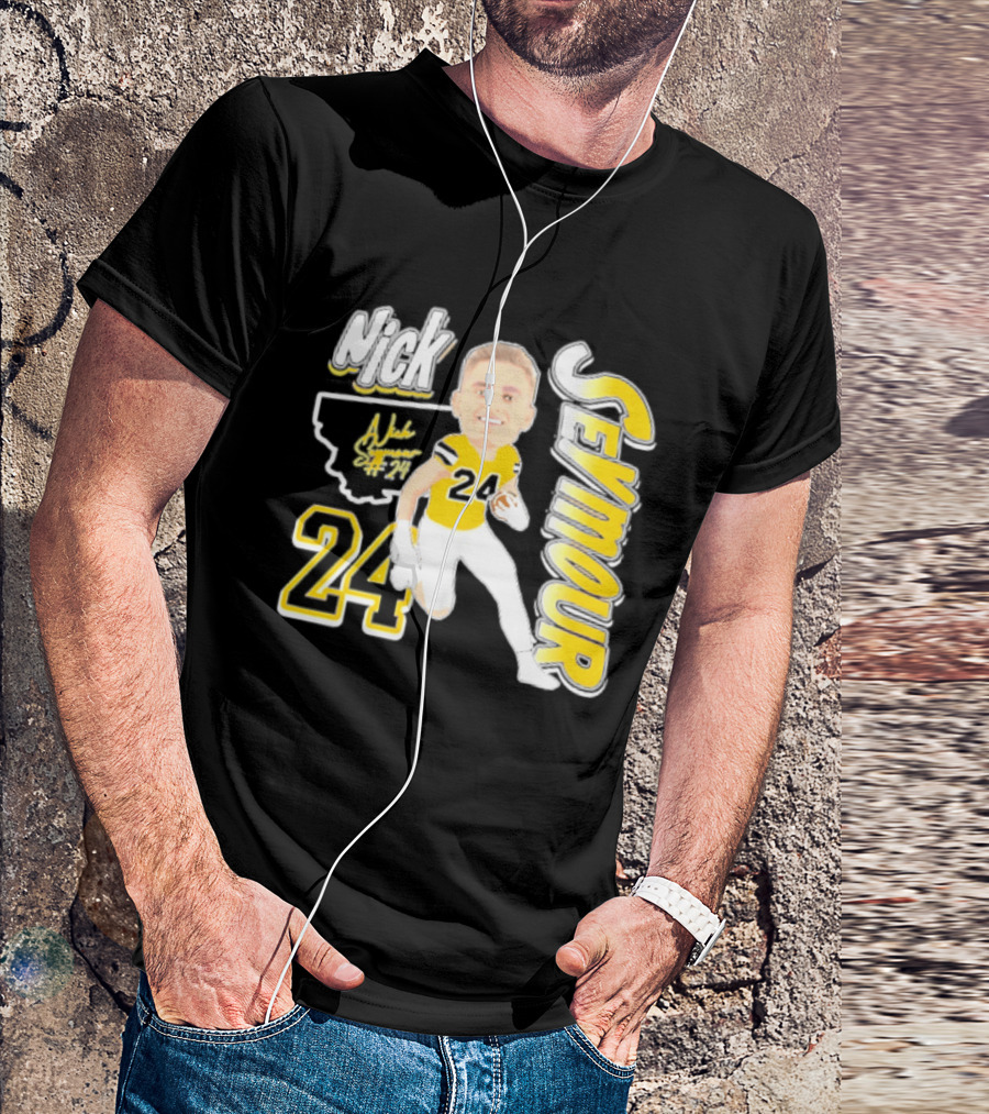 Nick Seymour Montana State Bobcats 2026 Player 24 Caricature T-Shirt