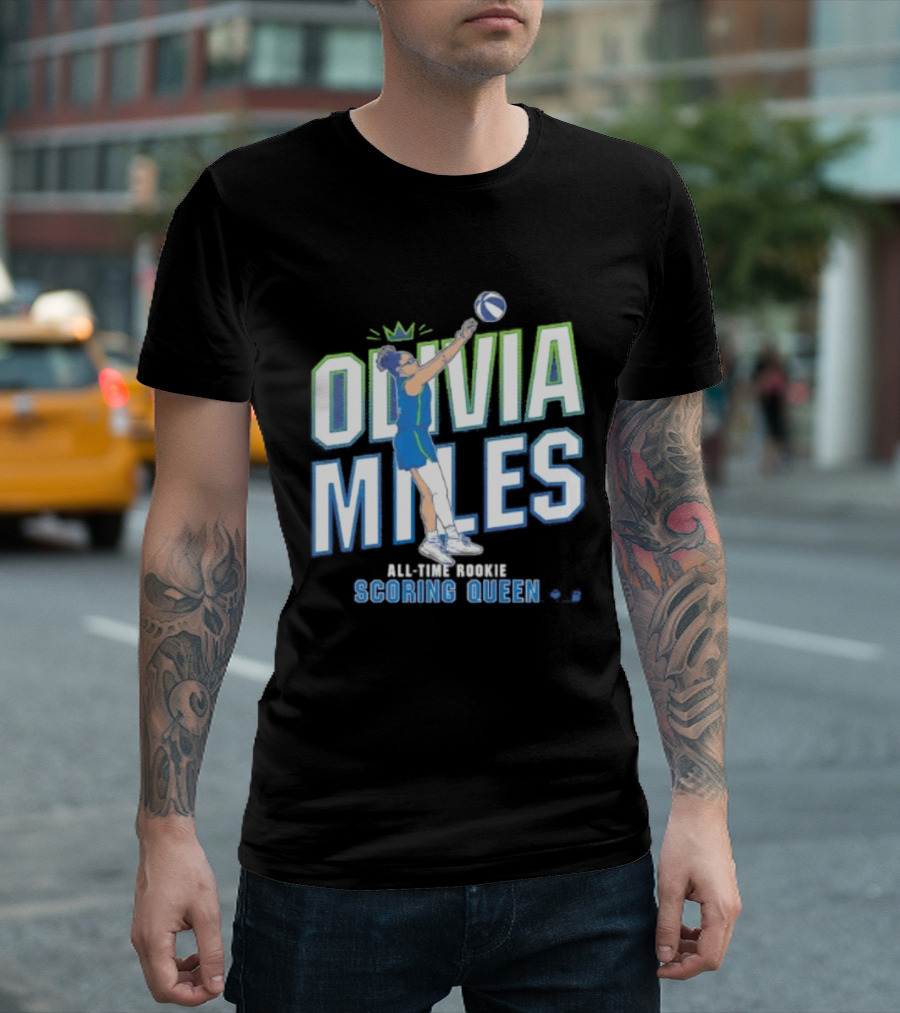 Olivia Miles All Time Rookie Scoring Queen Basketball T-Shirt