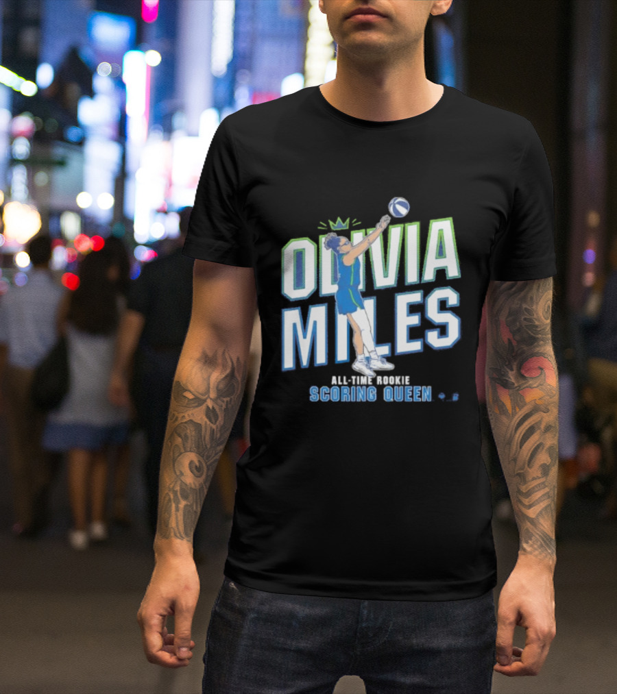 Olivia Miles All Time Rookie Scoring Queen Basketball T-Shirt