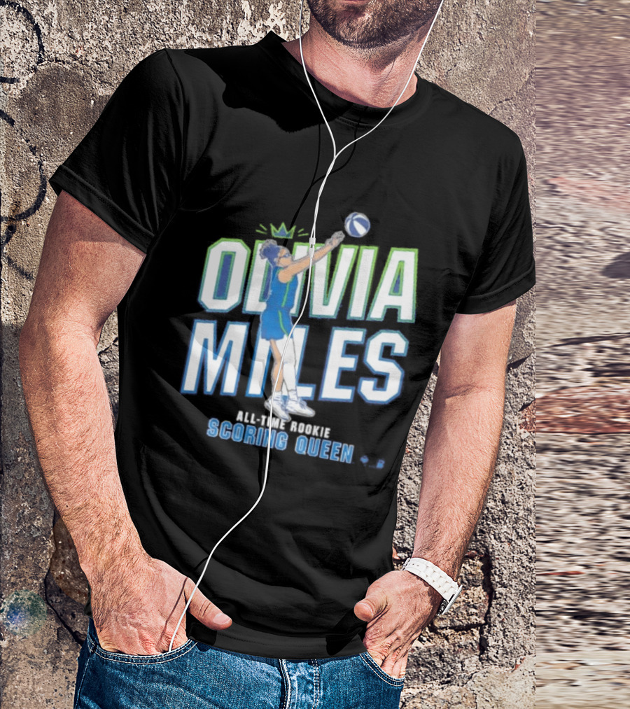 Olivia Miles All Time Rookie Scoring Queen Basketball T-Shirt