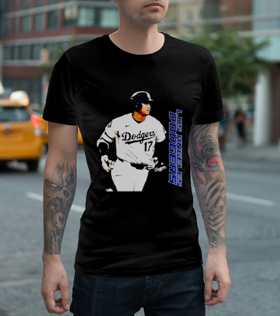 Shohei Ohtani Los Angeles Dodgers MLB Swing 17 T-Shirt