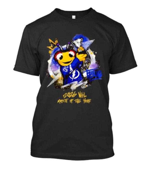 Tampa Bay Lightning Thunderbug Holding Trophy 2026 T-Shirt