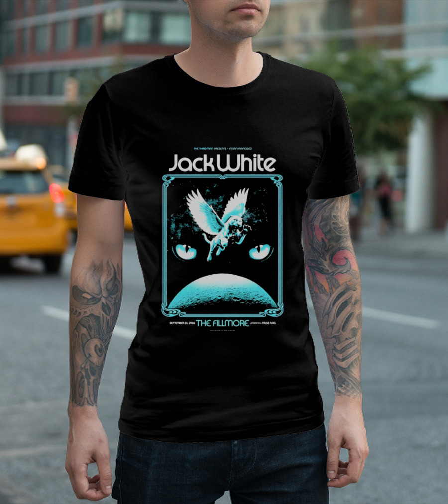 Jack White The Fillmore San Francisco September 23 2026 Angel Imagery Concert T-Shirt