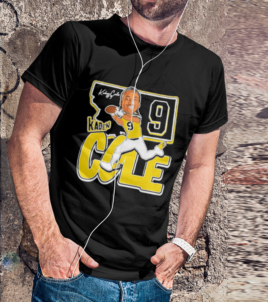 Kaden Cole Montana State Bobcats Player 2026 Caricature Number 9 T-Shirt