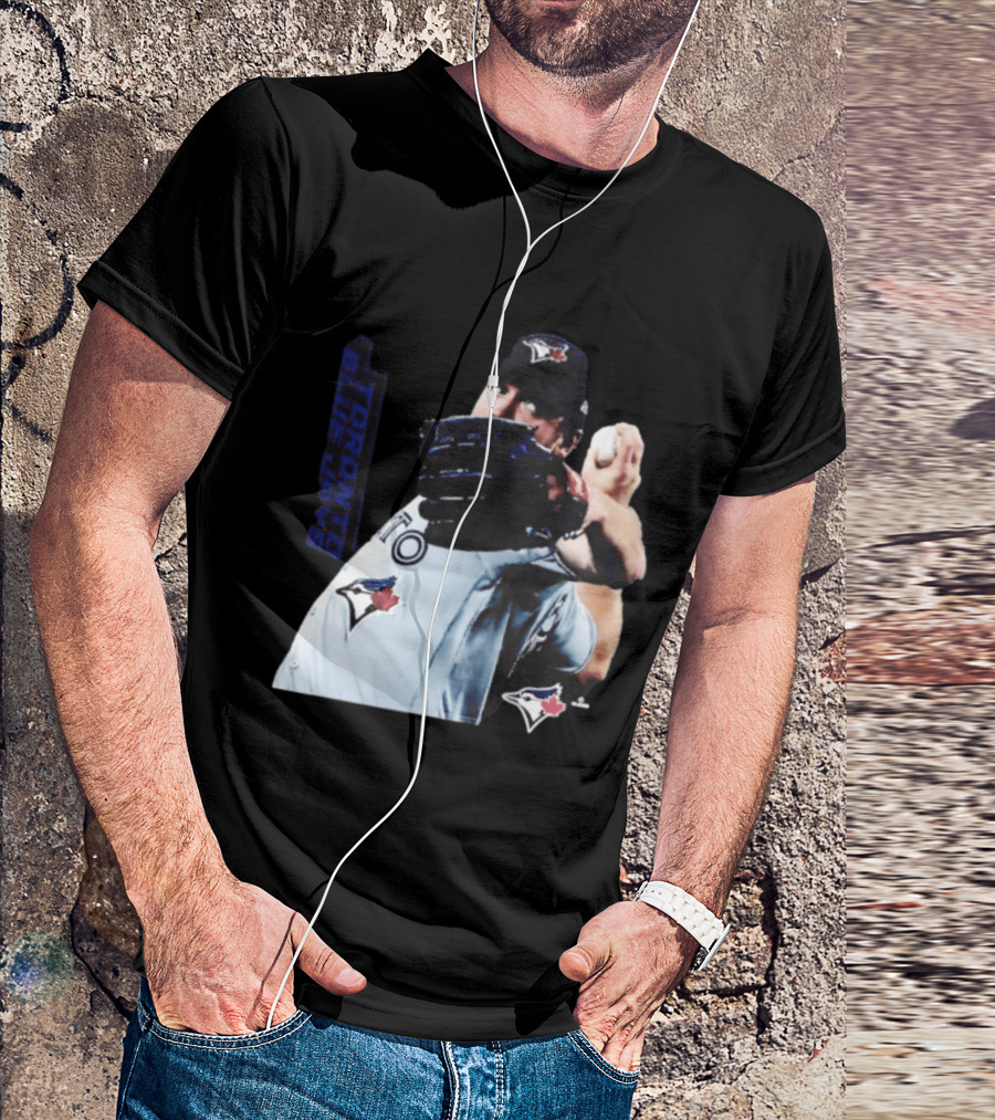 Trey Yesavage Toronto Blue Jays MLB Player Pitching Action T-Shirt