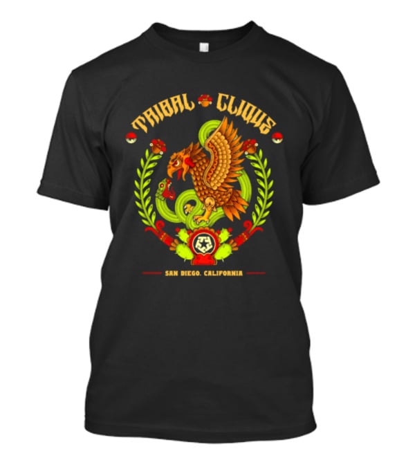 Tribal Clique Aztec Eagle And Serpent San Diego California T-Shirt