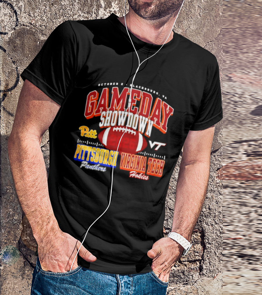 Pittsburgh Panthers Vs Virginia Tech Hokies Gameday Showdown October 3 Blacksburg 2026 T-Shirt