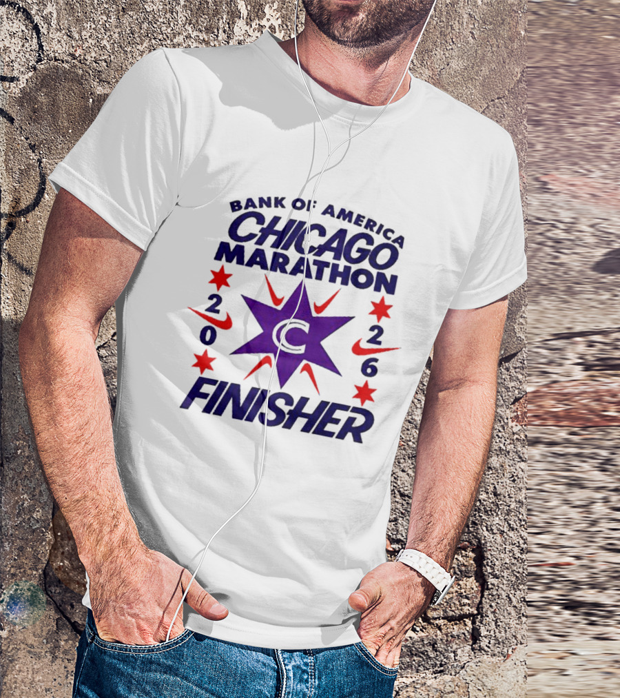 Bank Of America Chicago Marathon 2026 Finisher C Star Nike T-Shirt