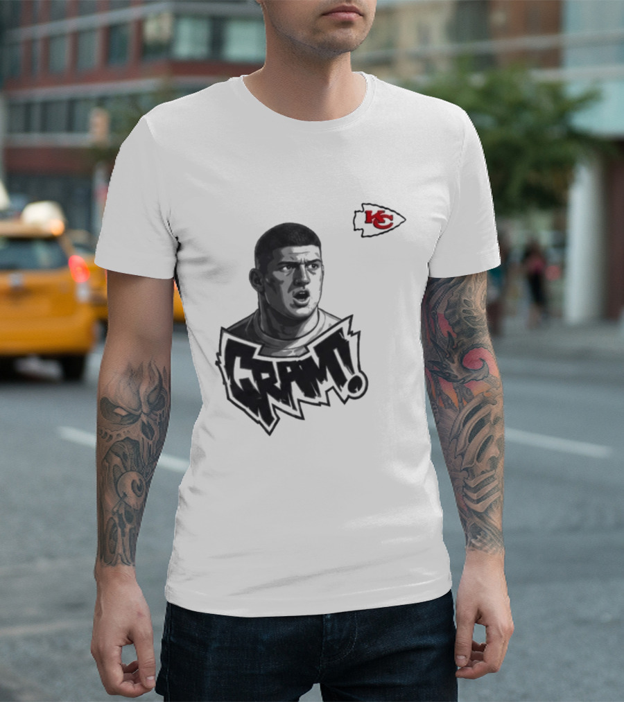 George Karlaftis GRM KC Chiefs Football Player T-Shirt