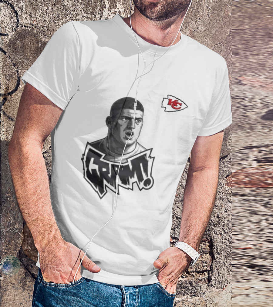 George Karlaftis GRM KC Chiefs Football Player T-Shirt