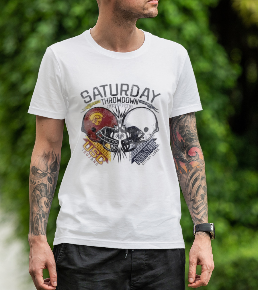 Saturday Throwdown Penn State Nittany Lions Vs USC Trojans Football 2026 T-Shirt