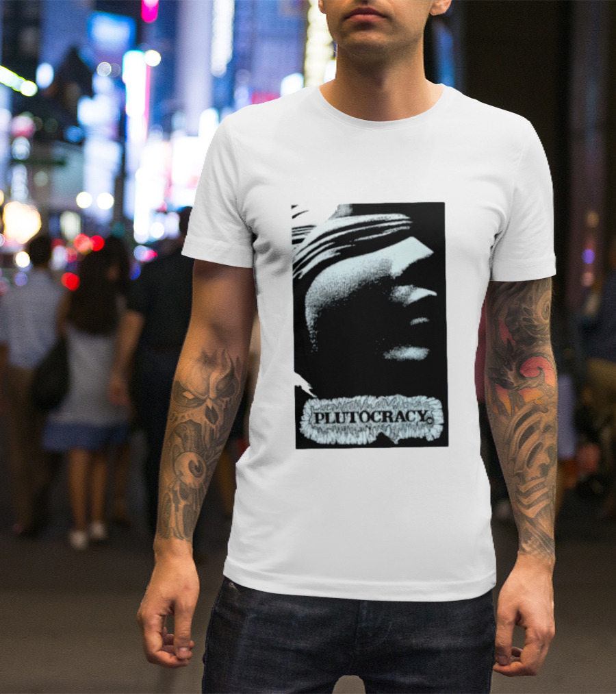 Plutocracy Anarchist Anti Capitalist Political Protest Blindfolded Justice T-Shirt