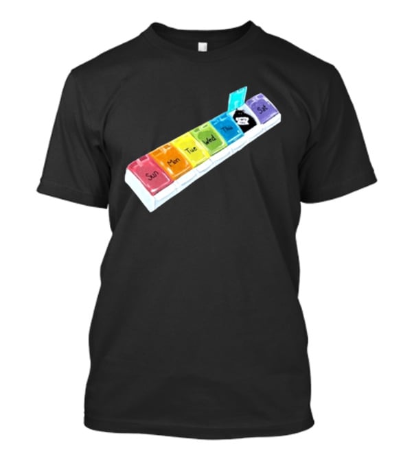 It's About Consistency Friday I Hate You Weekly Pill Organizer T-Shirt