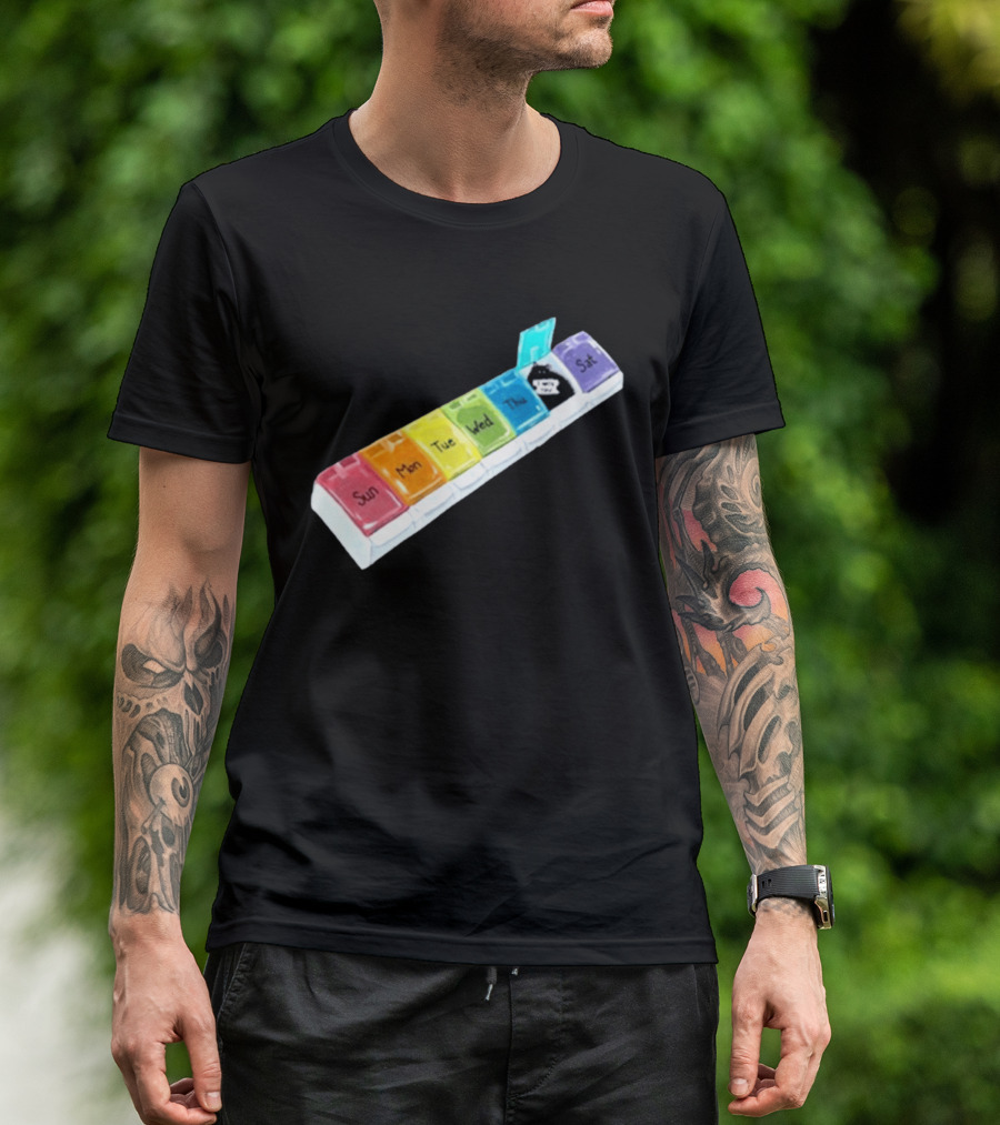 It's About Consistency Friday I Hate You Weekly Pill Organizer T-Shirt
