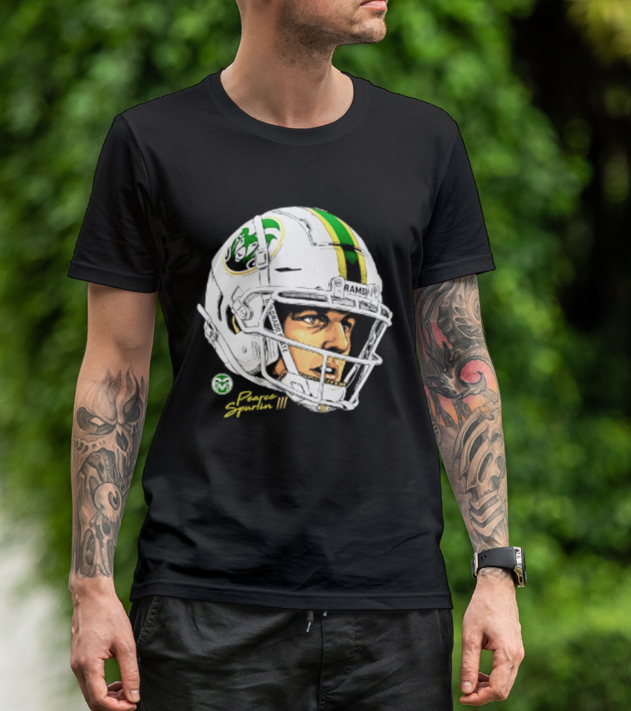 Darius Curry 3 Colorado State Rams NCAA Football Swag Head Prestigue Signature T-Shirt