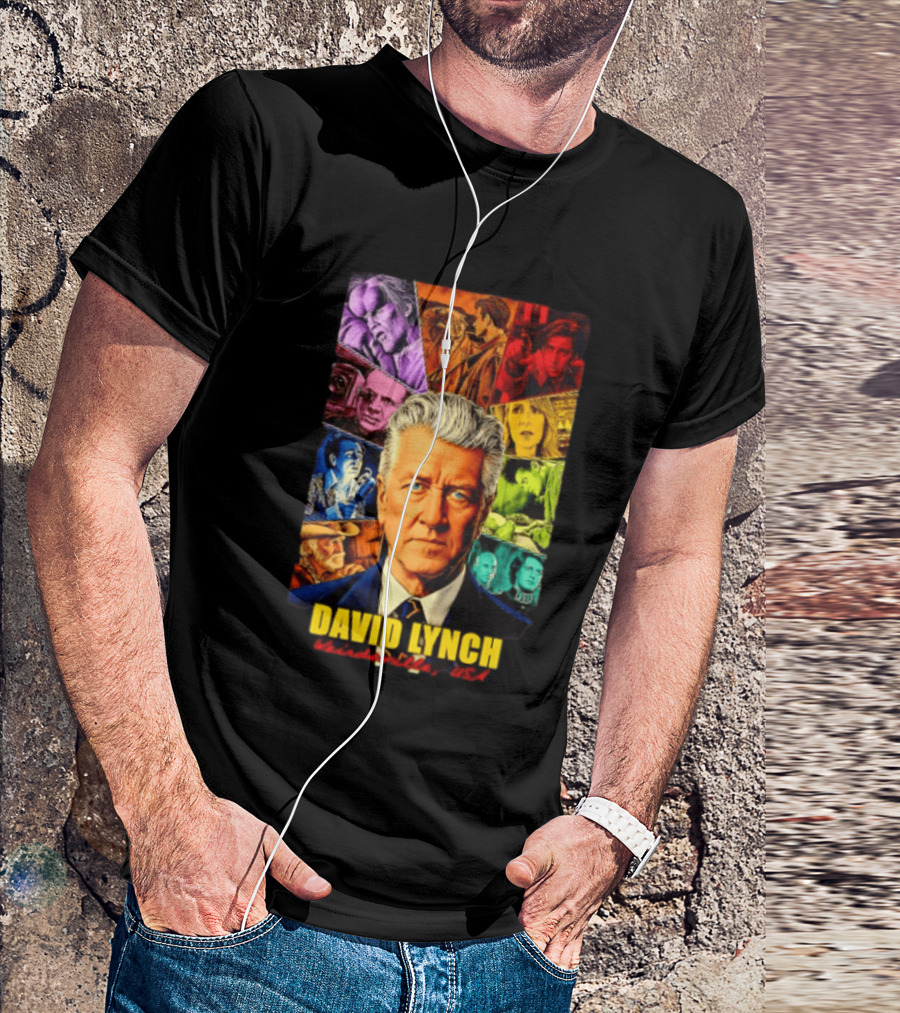 David Lynch Weirdsville USA Iconic Characters Collage T-Shirt