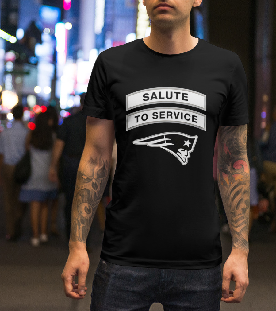 New England Patriots Salute To Service 2026 Patriots Team T-Shirt