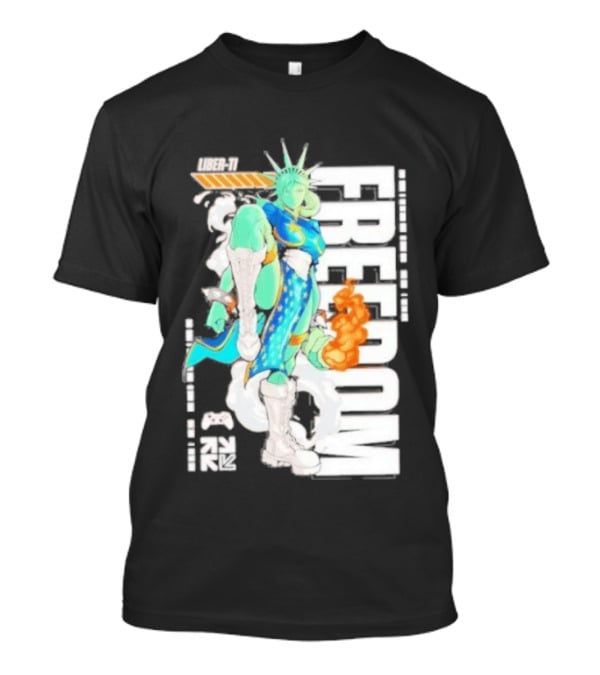 Freedom Fighter Liberty Statue Game Character Hero T-Shirt