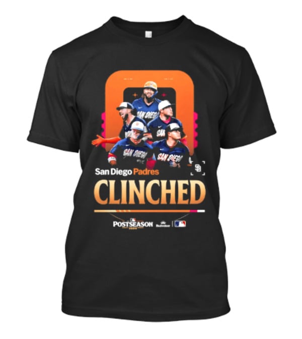 San Diego Padres Clinched 2026 Postseason MLB Baseball T-Shirt