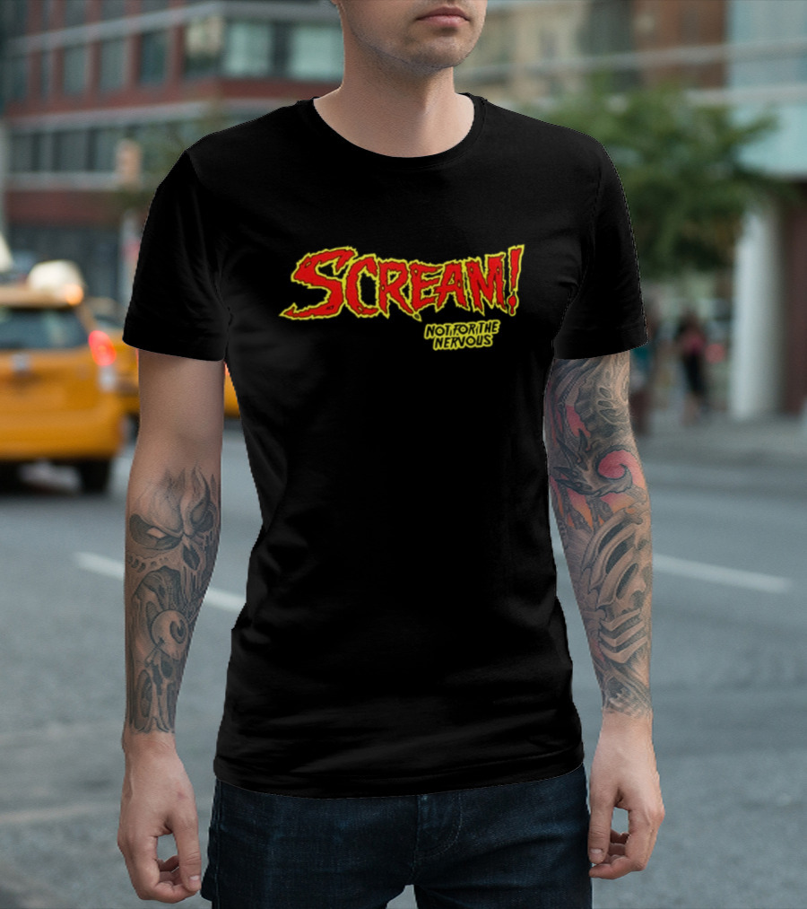 Scream Holiday Special Not For The Nervous Creepiest Special Ever Be Warned 2 Sided T-Shirt