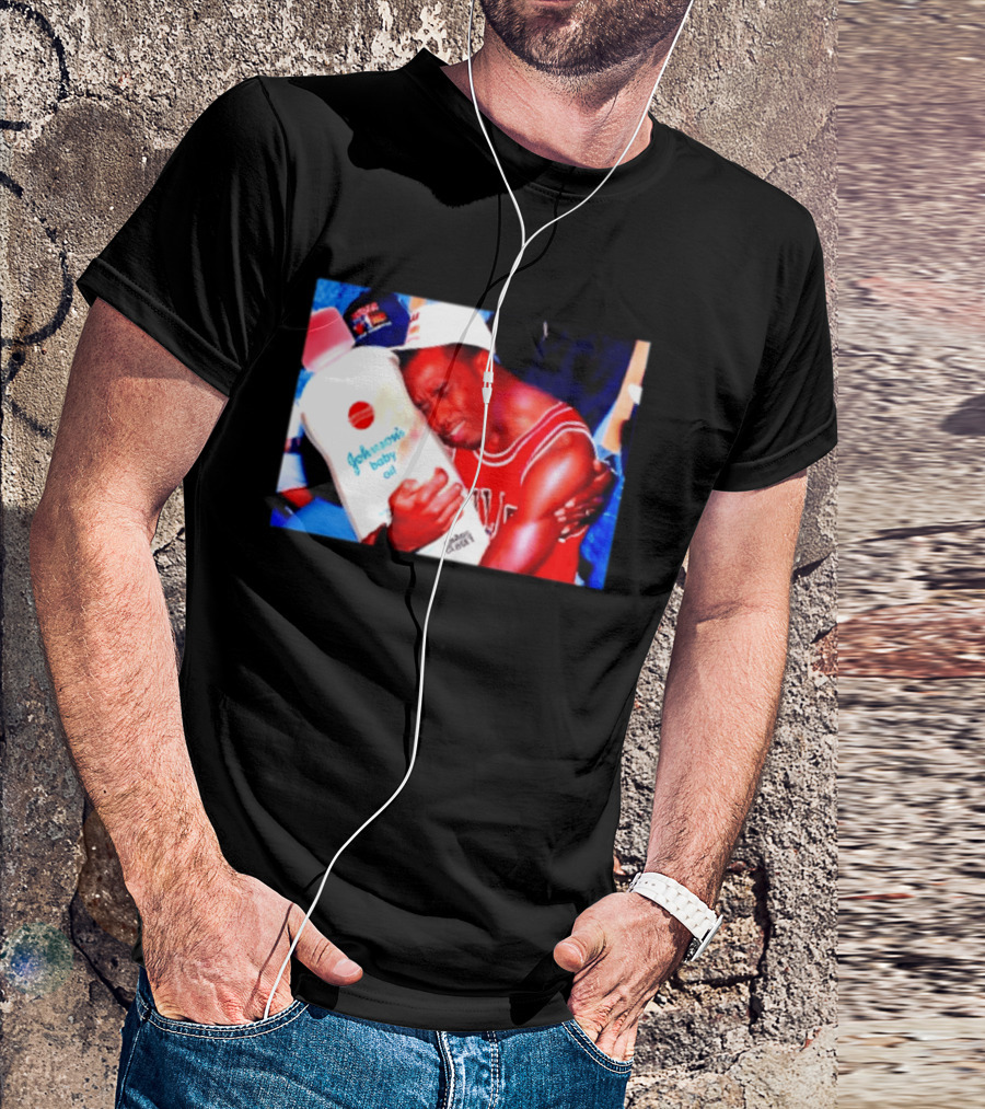 Sean Diddy Combs Johnson's Baby Oil Chicago Bulls Hugging Moment T-Shirt