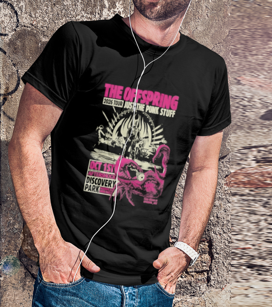 The Offspring Just The Punk Stuff Aftershock Festival 2026 Discovery Park Sacramento Oct 1st T-Shirt