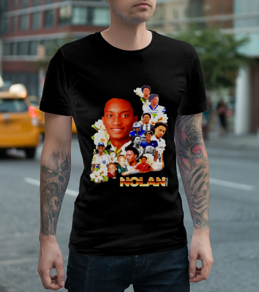 Justice For Nolan Wells 2026 Memorial Collage T-Shirt
