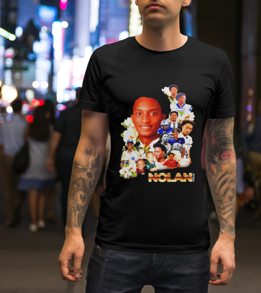 Justice For Nolan Wells 2026 Memorial Collage T-Shirt