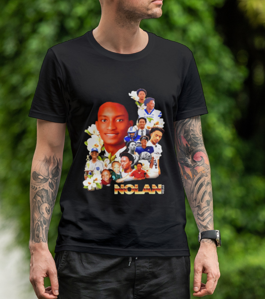 Justice For Nolan Wells 2026 Memorial Collage T-Shirt