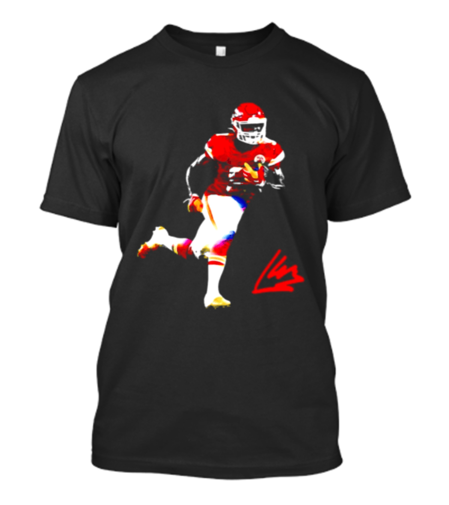 Kenneth Walker III Kansas City Chiefs Running Back Action Play T-Shirt
