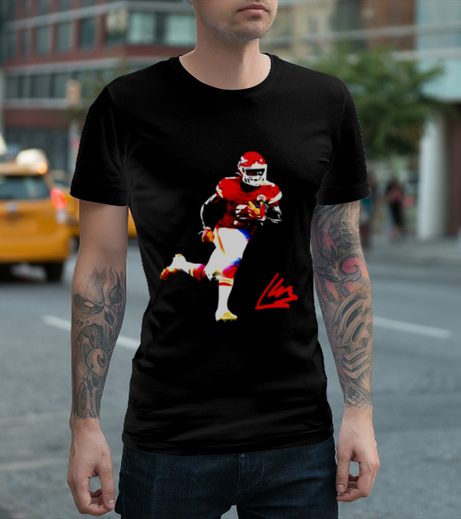 Kenneth Walker III Kansas City Chiefs Running Back Action Play T-Shirt