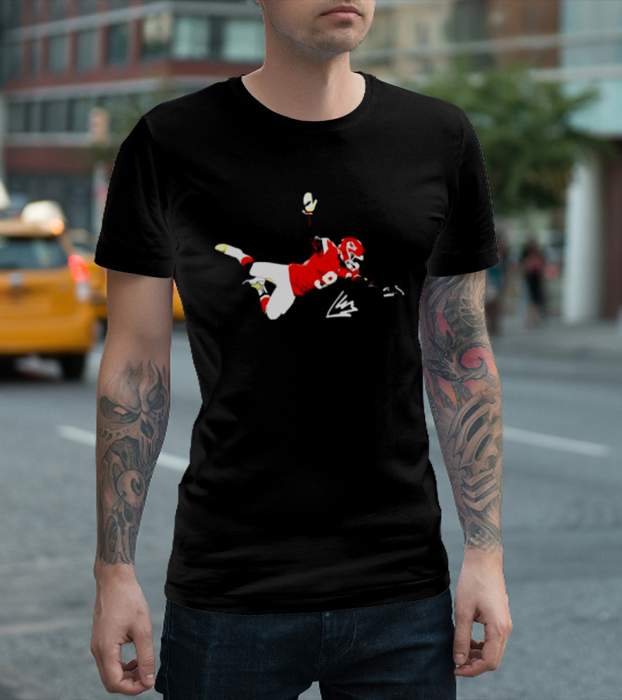 Kenneth Walker III Kansas City Chiefs Action Mid Air T-Shirt