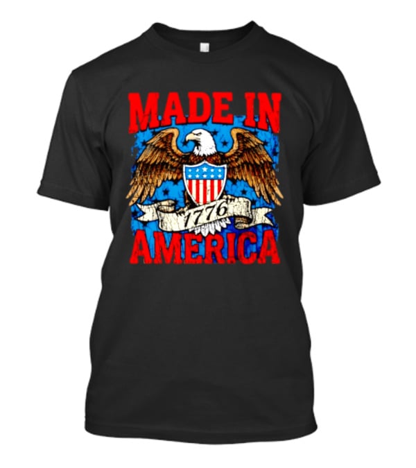 Made In America 1776 Eagle USA Patriotic T-Shirt