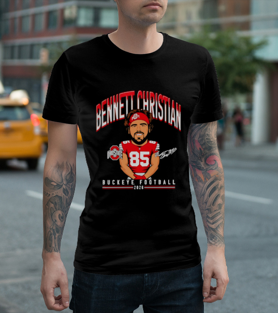 Bennett Christian Ohio State Buckeyes Football 2026 Caricature 85 T-Shirt