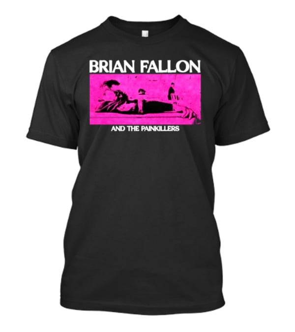Brian Fallon And The Painkillers Pink Concert Art Gaslight Anthem T-Shirt