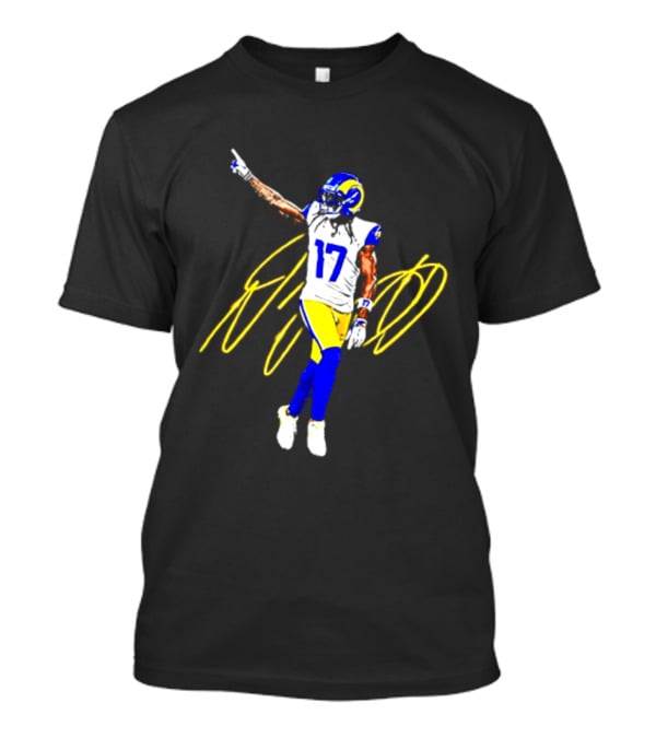 Davante Adams Number 17 Los Angeles Rams NFL Player T-Shirt