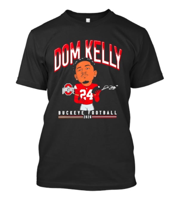 Dom Kelly Ohio State Buckeye Football Caricature 2026 T-Shirt