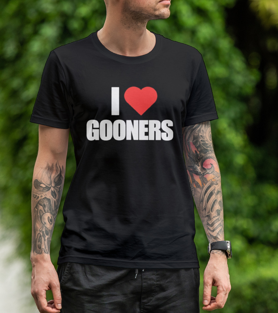 I Love Gooners Arsenal Fan Supporter T-Shirt