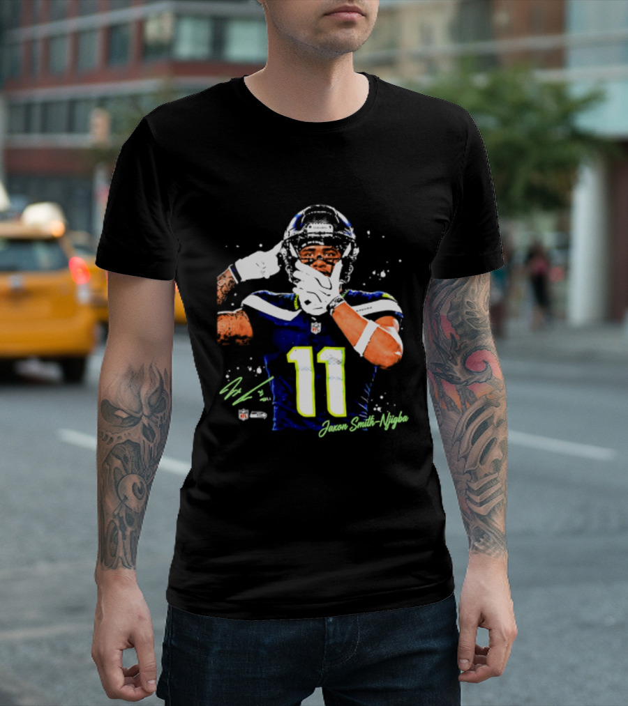 Seattle Seahawks Jaxon Smith Njigba Number 11 T-Shirt
