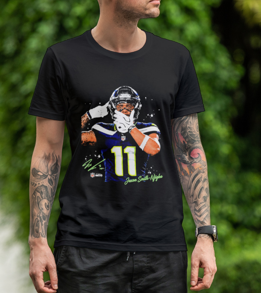 Seattle Seahawks Jaxon Smith Njigba Number 11 T-Shirt