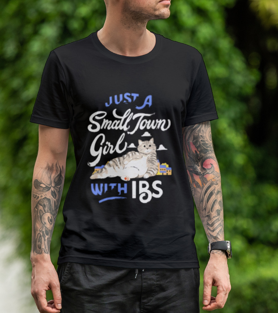 Just A Small Town Girl With Ibs Cat T-Shirt