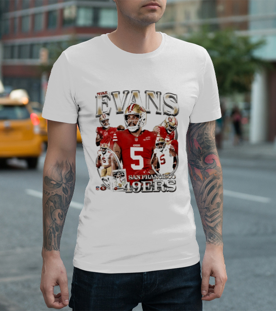 Mike Evans 49ers Player Collage San Francisco 2026 T-Shirt