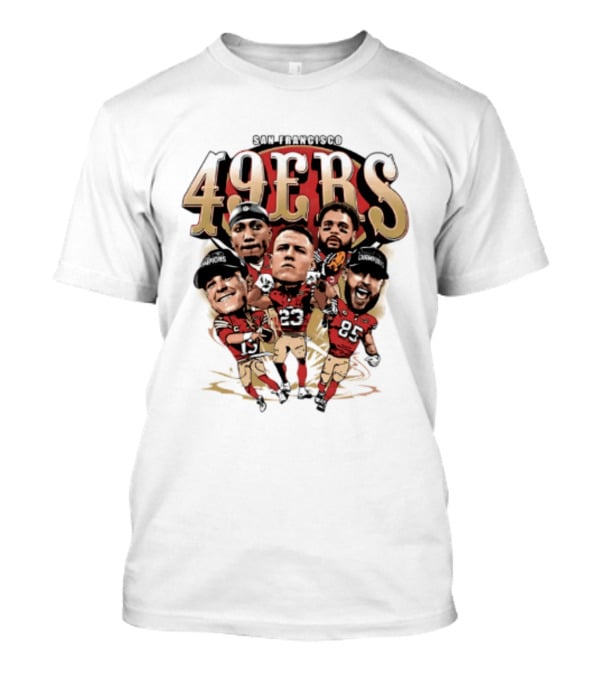 San Francisco 49ers 2026 Big Head Players NFL Football T-Shirt