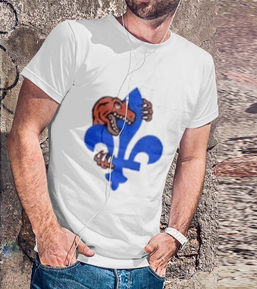 2026 Raptors Quebec Canada Games Fleur De Lis And Dinosaur T-Shirt
