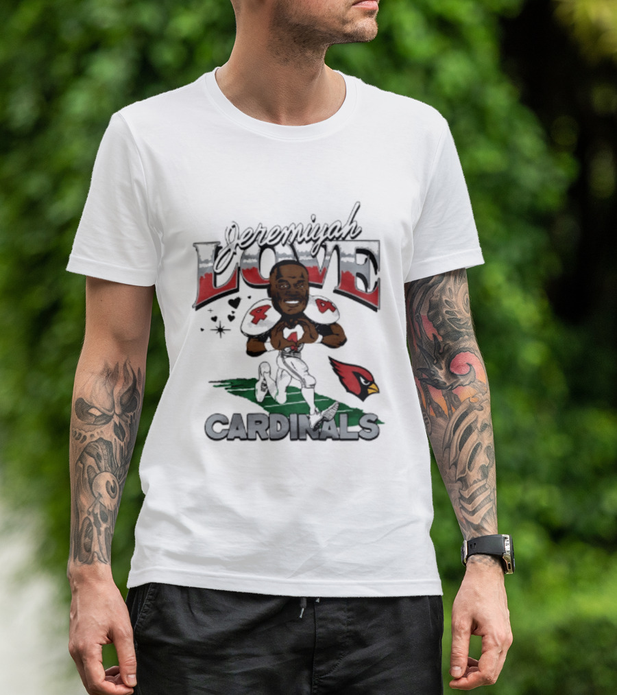 Arizona Cardinals Jeremiyah Love Caricature Player T-Shirt